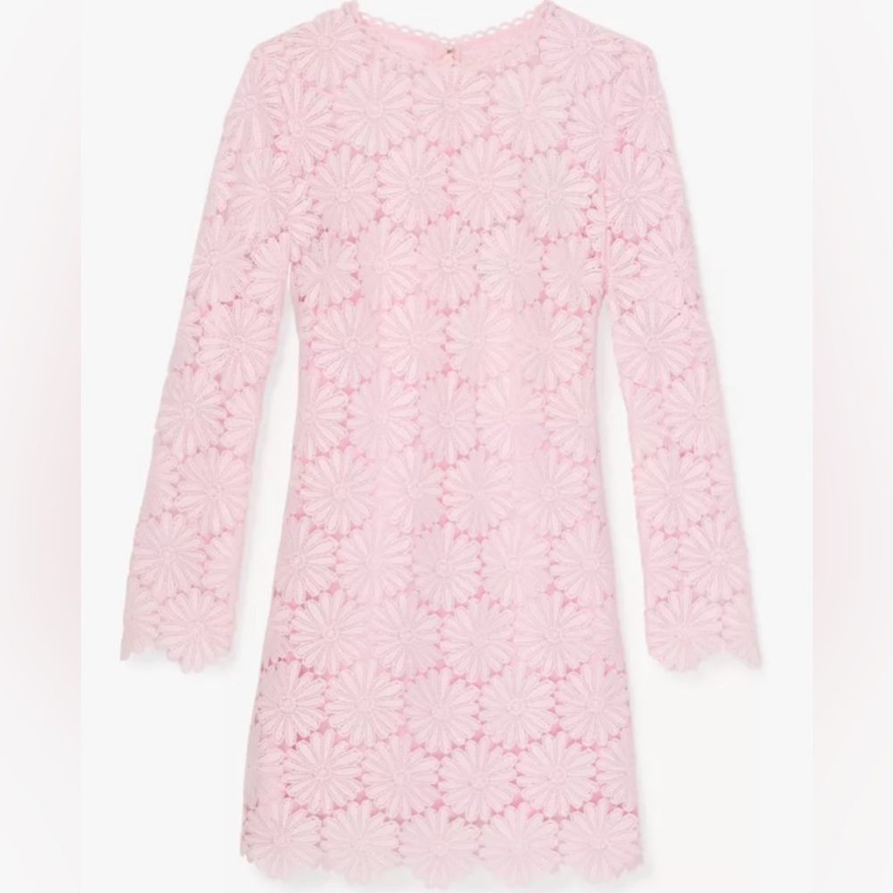 Kate Spade Daisy Lace Dress in Pink Lemonade, Size 14